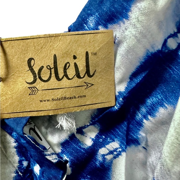 NWT SOLEIL PAREO FRINGE WRAP - one size - Picture 3 of 3